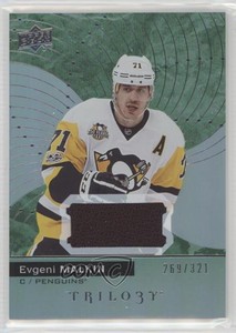 2017-18 Upper Deck Trilogy Green Foil Jersey /321 Evgeni Malkin #45