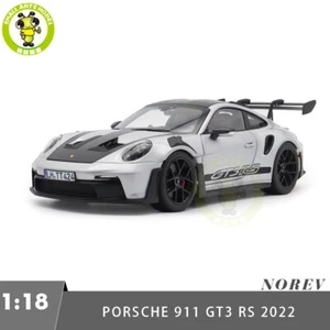 1/18 Porsche 911 992 GT3 RS 2022 Norev 187371 Silver Metallic Diecast Model Car - Picture 1 of 17