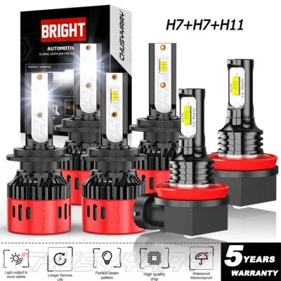 6x bombillas faros LED luces antiniebla luces altas/bajas 6 piezas para BMW 328i 2007-2016 Foto 1 de 4