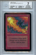MTG Alpha Red Elemental Blast BGS 7.0 NM with 9.5 centering 2304 Card
