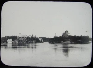 Glass Magic Lantern Slide ISLANDS PROVENCE OF ONTARIO C1890 PHOTO CANADA - Picture 1 of 2