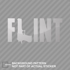 Flint Sticker Decal Vinyl michigan mi dangerous