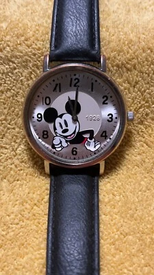 Mickey Mouse Wrist Watch, New black straps, classic 1928 No Face/battery - Image 1 of 4