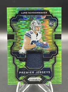 2023 Panini Prizm Luke Schoonmaker RC Green Pulsar Premier Jerseys Patch #PJ-LS - Picture 1 of 2