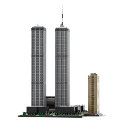 ZITIANYOUBUILD World Trade Center Complex 1:800 Scale Architecture 7121 Pieces - Image 1 of 4