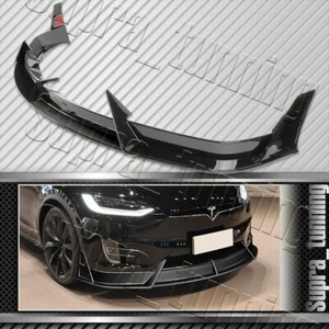 Painted Black Front Bumper Lip Splitter Spoiler For 2016-2021 Tesla Model X - Bild 1 von 6