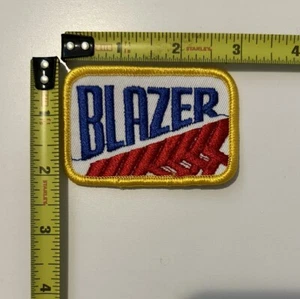Vintage 1970s Chevrolet Blazer 3"x2" Patch MINT New-old Stock Blue Letters - Imagen 1 de 3