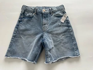 Gap Girls' Size 12 The 90s Loose High Rise Bermuda Denim Short NWT - Picture 1 of 4