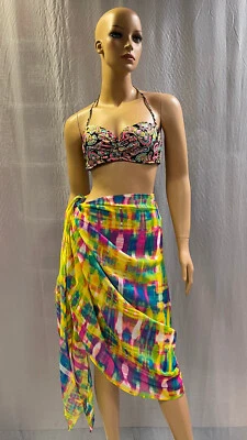 NUEVO NATORI SWIM $118 SINULOG ENVOLTURA PAREO ENCUBRIMIENTO OS Foto 1 de 4