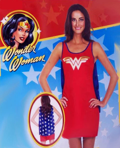 Rubies Wonder Woman Adult Costume (Small 6-10) Shirt & Cape