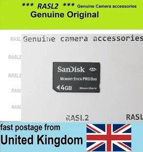 4GB Memory Stick Pro Duo Card for Sony CyberShot Digital Camera DSC-TX5 TX9 T900 - Picture 1 of 5