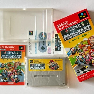SFC Super Mario Kart Super Famicom Nintendo SNES Box Manual Racing GAME JAPAN JP - Image 1 of 4