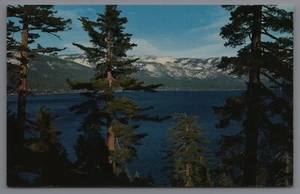 LAKE TAHOE - NEVADA SHORE LINE postcard A5 - Picture 1 of 2