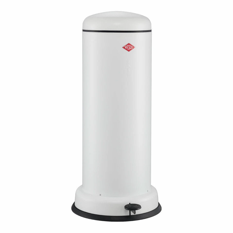 Wesco Baseboy 30 Treteimer, Abfalleimer, Mülleimer, Stahlblech, Weiß Matt, 30 L - Bild 1 von 1