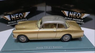 Neo 1/43 Scale Alvis TE21 Sedan 1960 Gold Resin car model - Image 1 of 4