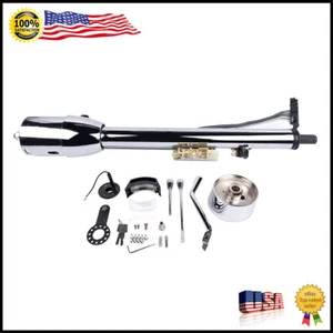 Chrome Stainless Steel Tilt Steering Column w/ Key & Wheel Adapter R91004C-28" - Bild 1 von 15