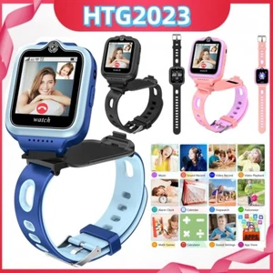 Kinder Smartwatch 4G Wasserdicht mit 360° Rotation GPS Tracker Anruf SOS Kamera - Zdjęcie 1 z 33