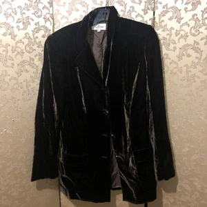 Valentino Miss V Vintage Brown Velvet Jacket Blazer Size 42 - Picture 1 of 7