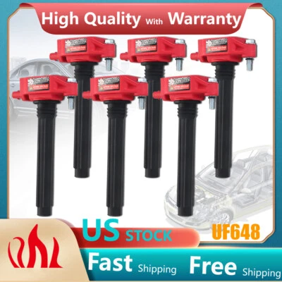 6Pack Ignition Coils For Jeep Wrangler Dodge Challenger V6 3.6L UF648 2012-2016 - Image 1 of 4