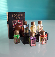 "BORSARI 1870" mini profumi, 6 fragranze da collezione con box, vintage, Parma.