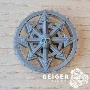 Warhammer AoS Ogor Mawtribes Bits | Beastigor Beastmen | 8 Point Chaos Star Icon - Picture 1 of 1