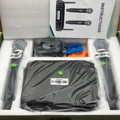 JIDIAN GLXD4+BETA58A Shure Vocal Dual Channel Wireless Microphone System UHF Handheld