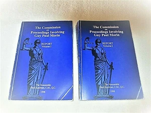 THE COMMISSION ON PROCEEDINGS INVOLVING GUY PAUL MORIN VOLUME 1 & VOLUME 2 - Set - Picture 1 of 5