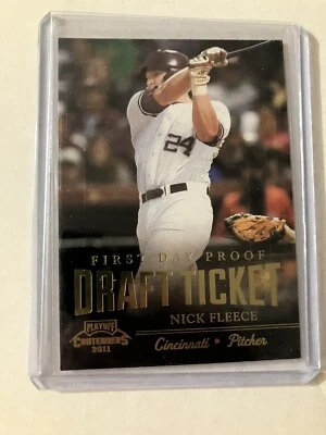 2011 Playoff Contenders First Day Proof /10 Nick Fleece #DT19 Rookie SSP - Image 1 of 2