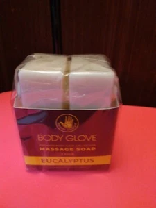 BODY GLOVE EUCALYPTUS MASSAGE SOAP 2 X 6.6 OZ BARS/13.2 OZ- 380g -2 PACK NEW PKG - Picture 1 of 4