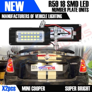 LED Number Plate Light ERROR FREE Fit Mini Cooper R56 R57 R58 R59 S 2006-2013 - Picture 1 of 6