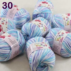 Sale lot 8 Skeins x50g Cashmere Silk Wool Children hand knitting Crochet Yarn 30 - Picture 1 of 12