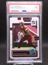 BRIAN ROBINSON JR  2022 Donruss #327 PSA 9 MINT RC Rookie Card Commanders