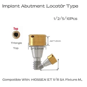 Implant Locat0r Overdenture Abutment AH=1.0mm For HIOSSEN ET I/II SA Fixture M - Picture 1 of 15