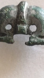 ANCIENT BRONZE ARTEFACT, ANCIENT PENDANT OR MOUNT, LION HEAD - Bild 1 von 3