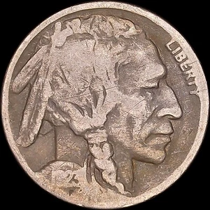 1923 5C Buffalo Nickel Uncertified Circulated - Picture 1 of 2