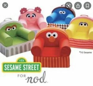 Crate & Barrel Kids The Land of NOD Sesame Street CHAIR COVER- Sz Large - New!
