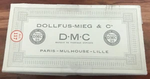 Dollfus Mieg & Cie DMC Skeins 100% Cotton Art 117 Vintage Box(21 SKEINS) GREEN - Picture 1 of 2