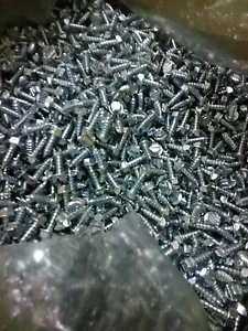 Cabezal de arandela hexagonal de 1/4x3/4 pulgadas/chapa ranurada (roscante) tornillo zinc 100 piezas nuevo - Imagen 1 de 2