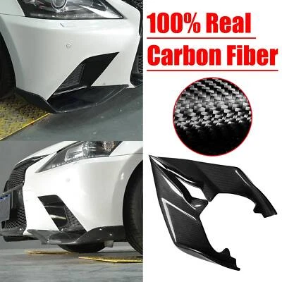 Divisor de alerón delantero de fibra de carbono para parachoques Lexus GS350 F-Sport 2013-2015 Foto 1 de 4