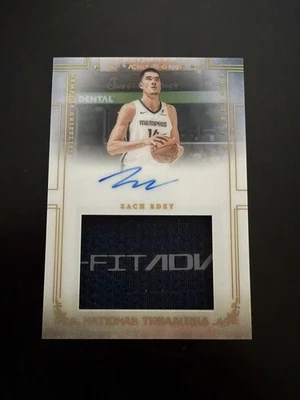 Parche en tarjeta automático #/10 National Treasures Zach Edey "Retro" 2024 Foto 1 de 3
