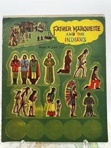 1950s Father Marquette & Indians Cut-Out Book Daniel Lord, S.J Queen’s Work RARE - Picture 1 of 8