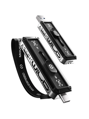 MOVE SPEED USB Drive 1TB External SSD 560MB/s Read Speed, USB 3.2+USB C Dual ... - Image 1 of 4