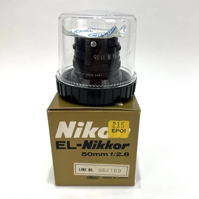 Nikon El-Nikkor 50mm f/2.8 Lens with original box and packaging - Image 1 of 4