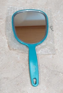 Goody Handspiegel türkis grau Kunststoffgriff Badezimmer Retro 11" 1-seitig - NEU - Bild 1 von 3