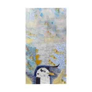 Betsy Drake Gull Portrait Right Beach Towel - Picture 1 of 1