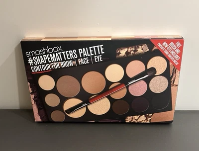 SMASHBOX #SHAPEMATTERS SHAPEMATTERS PALETTE CONTOUR BROW FACE EYE BRUSH NIB - Image 1 of 4