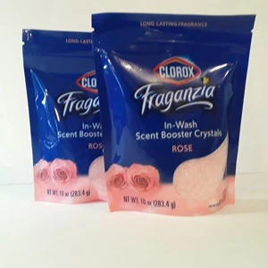 Fraganzia Clorox, In- Wash Rose Scent Booster Crystals  Lot of 2- 10 oz ea. - Picture 1 of 6