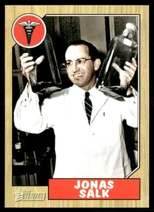 2009 Topps American Heritage Heroes #61 Jonas Salk - Foto 1 di 2