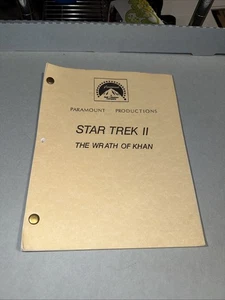 Paramount Productions STAR TREK II THE WRATH OF KHAN Script- Revised Final Draft - Picture 1 of 8