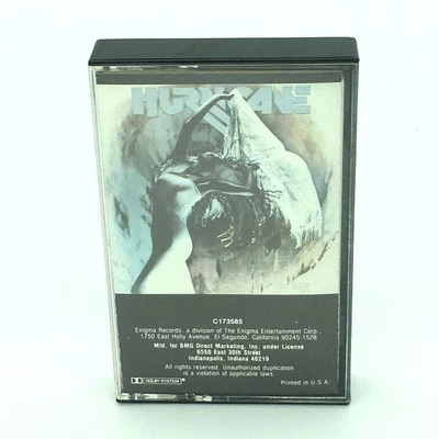 HURRICANE “Over The Edge” Enigma 1988 Black Shell Cassette Tape - Tested - Image 1 of 4